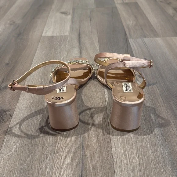 Badgley Mischka Marsha Satin Rhinestone Heel - Picture 3 of 10